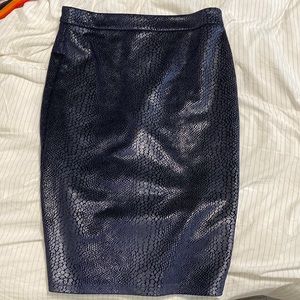 Elie Tahari elegant pencil skirt, dark navy NWT